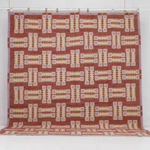 Rug's and Kilim Handwoven Swedish Geometric Flatweave Wool Rug