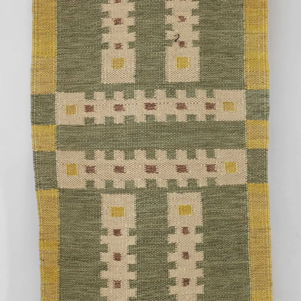 Rug's and Kilim Modern Swedish Scandinavian Runner Wool Rug - Image 3