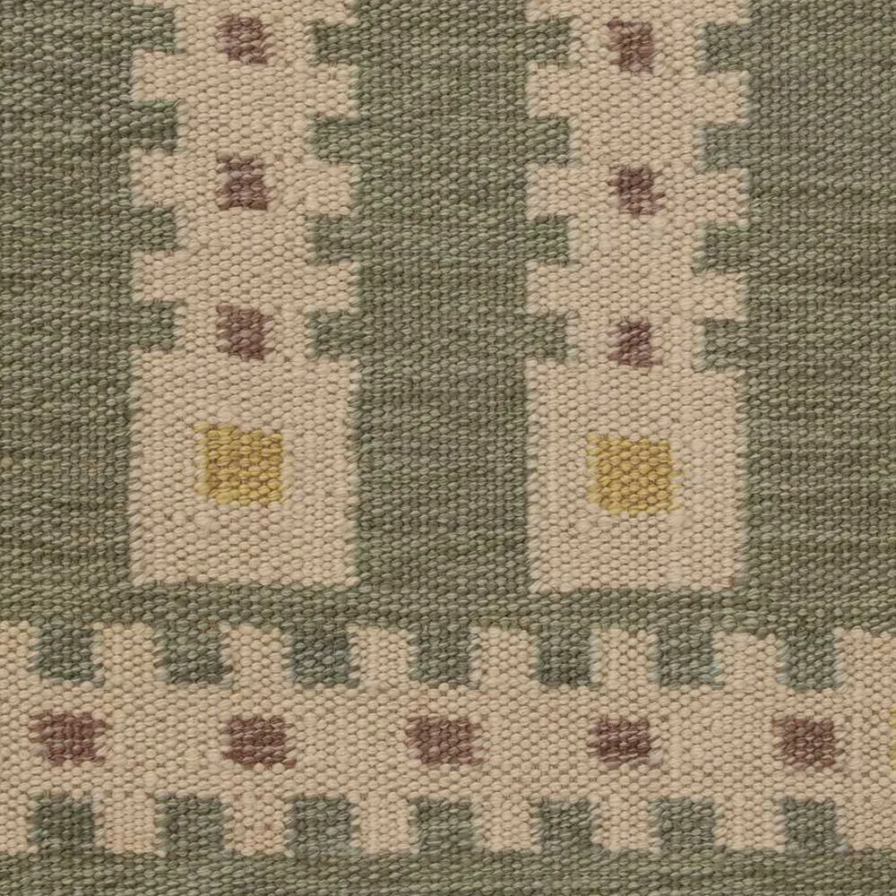 Rug's and Kilim Modern Swedish Scandinavian Runner Wool Rug - Image 4
