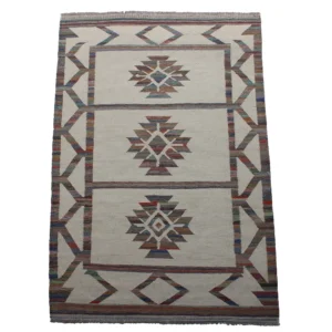 Rug's and Kilim Handwoven Tribal Diamond Scandinavian Wool Rug