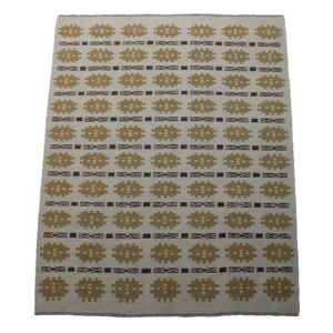 Rug's and Kilim Modern Scandinavian Medallion Flatweave Wool Rug