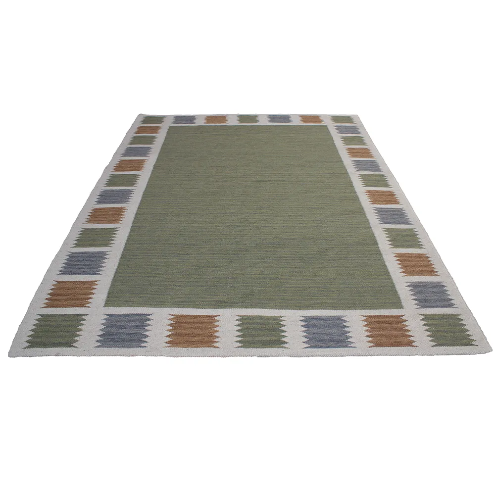 Rug's and Kilim Modern Scandinavian Border Design Wool Rug
