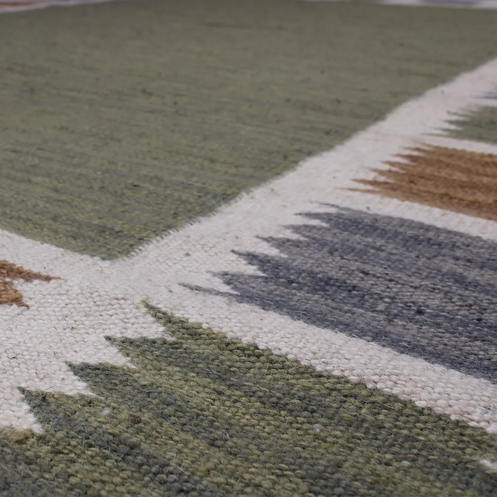 Rug's and Kilim Modern Scandinavian Border Design Wool Rug - Image 4