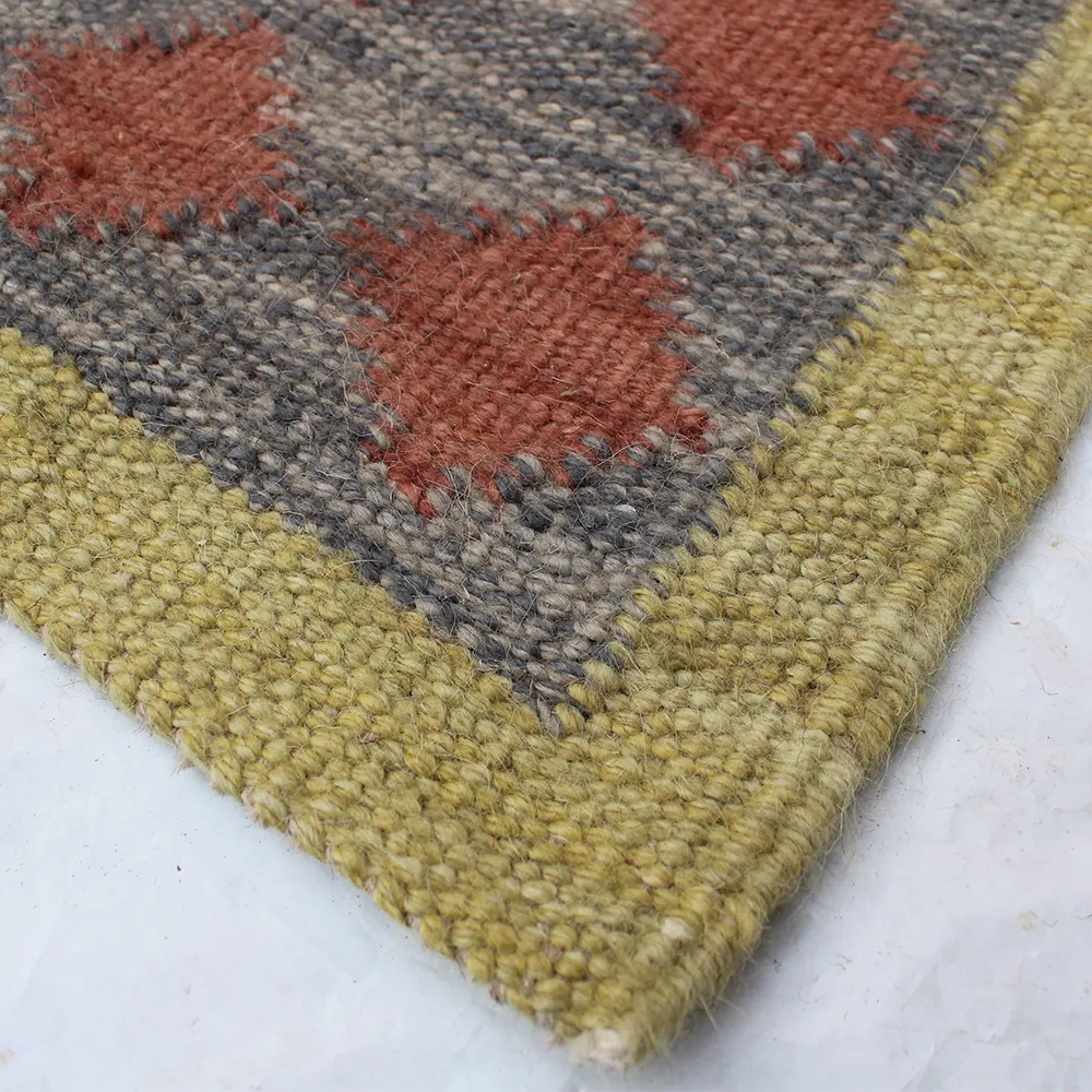 Rug's and Kilim Modern Folk Art Flatweave Wool Rug - Image 2