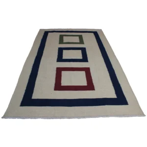 Rug's and Kilim Handwoven Scandinavian Flatwoven Wool Rug