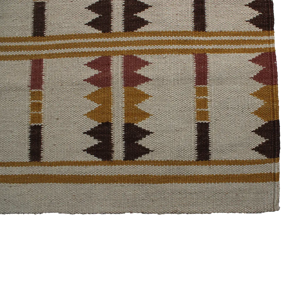 Rug's and Kilim Handwoven Scandinavian Flatwoven Flatweave Geometric Tribal-style Rug - Image 2