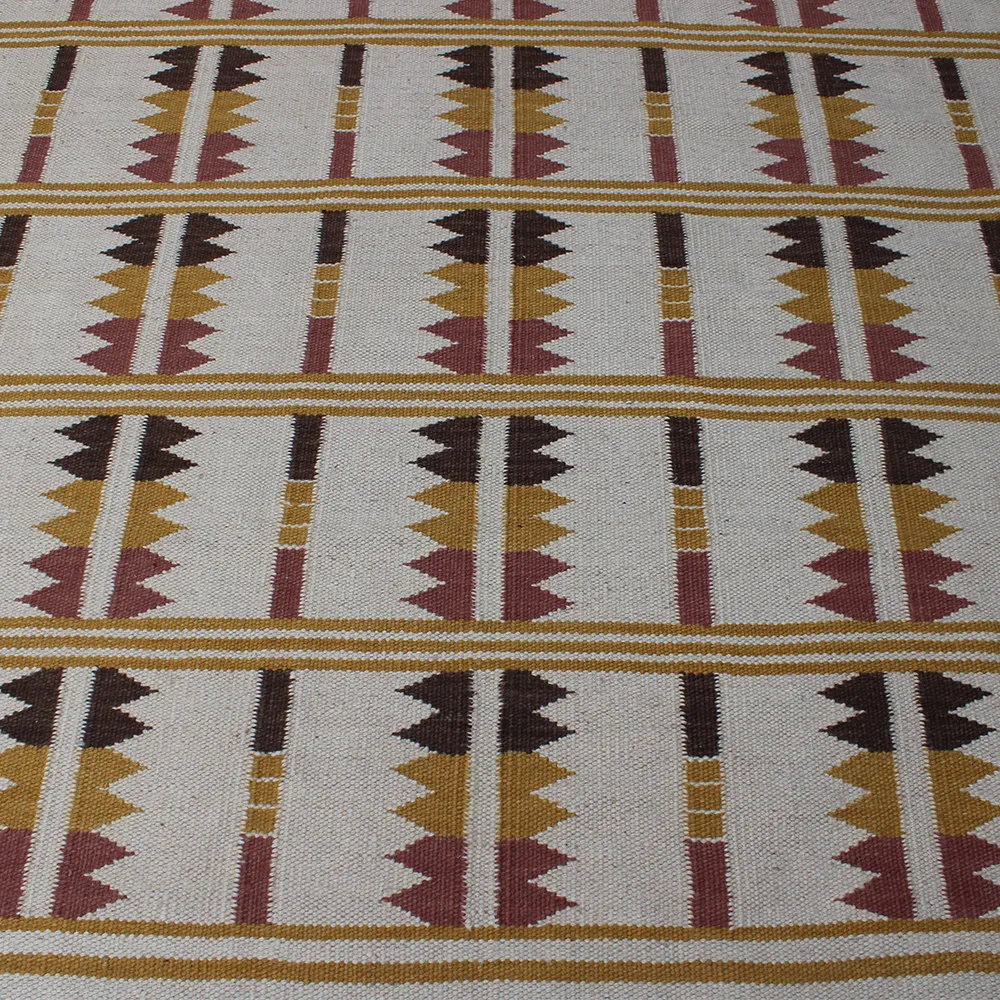 Rug's and Kilim Handwoven Scandinavian Flatwoven Flatweave Geometric Tribal-style Rug - Image 3