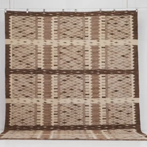 Rug's and Kilim Handwoven Diamond Pattern Scandinavian Flatweave Wool Rug